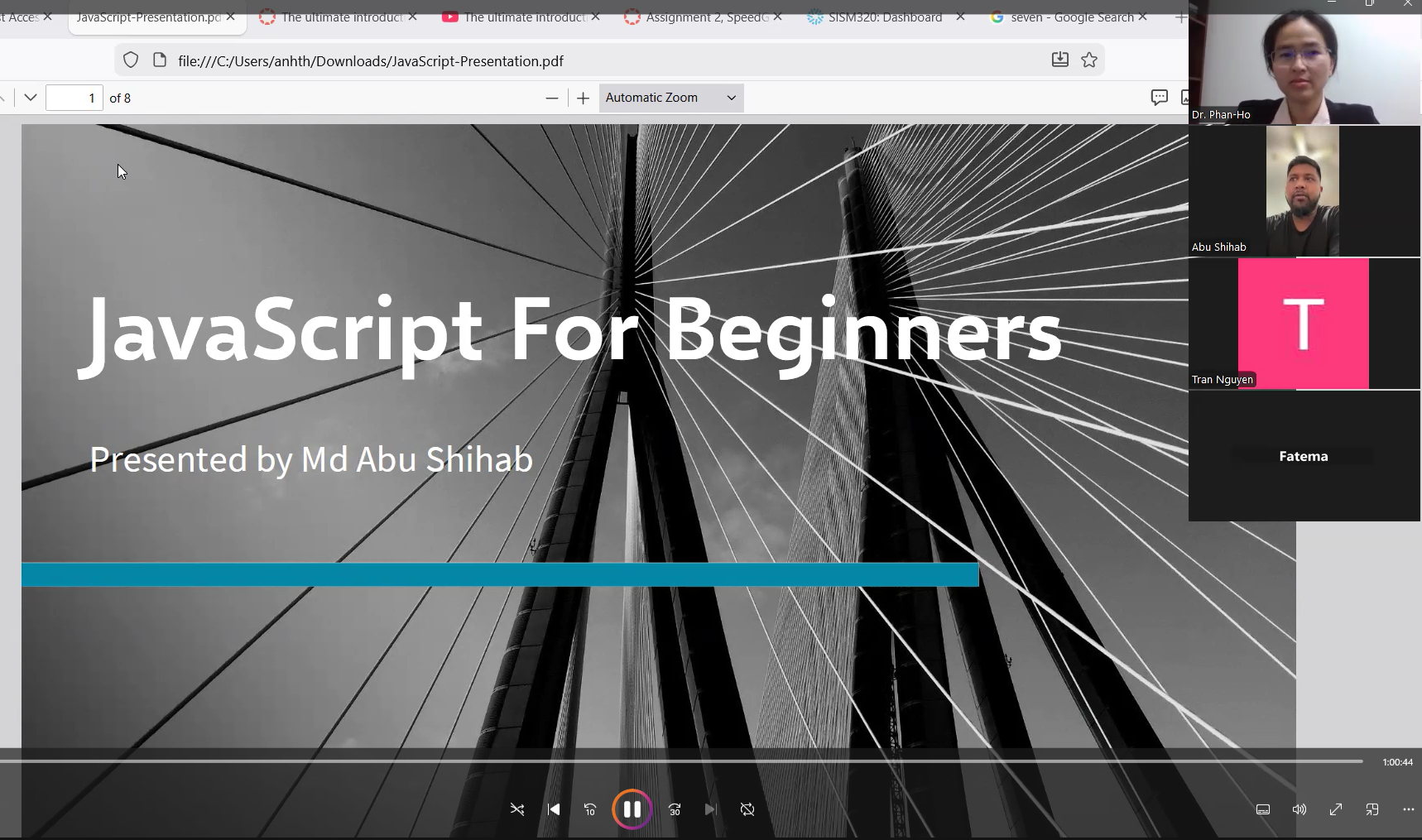 JavaScript For IT Workshop (ISM Club)